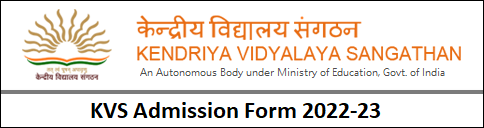 KVS Admission Form 2022-23